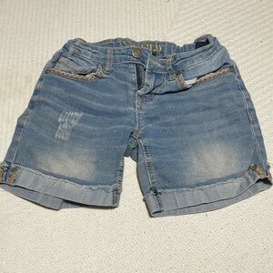 Kids blue Jean bermuda shorts size 7